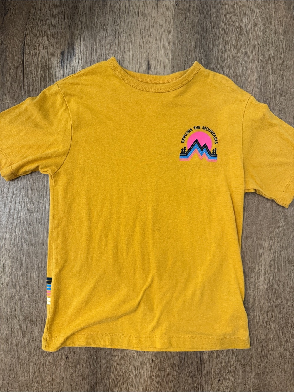 wonder nation Mustard Yellow 'Explore the Mountains' Graphic Tee